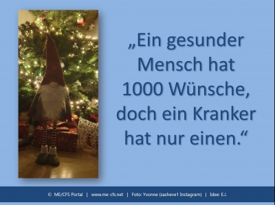 Ein gesunder Mensch hat viele W&uuml;nsche, ein Kranker hat nur einen...