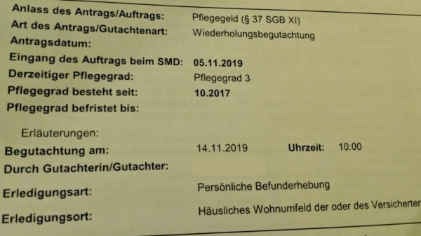 Pflegegrad bei ME/CFS