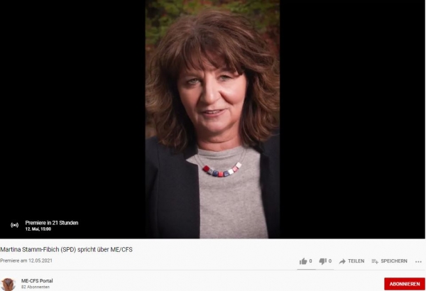 Martina Stamm-Fibich (SPD) spricht &uuml;ber ME/CFS