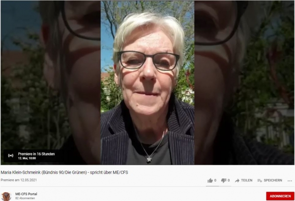 Maria Klein-Schmeink (B&uuml;ndnis 90/Die Gr&uuml;nen) - spricht &uuml;ber ME/CFS