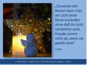 Es ist wieder soweit - der 1. Advent ist da und die erste Kerze wird angez&uuml;ndet