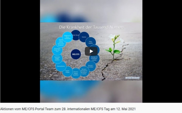 Aktionen vom ME/CFS Portal Team zum internationalen ME/CFS Tag am 12. Mai 2021